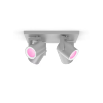 Philips Hue Argenta Ceiling Spotlight Silver | Smart RGBW | Silver – 4 Spot